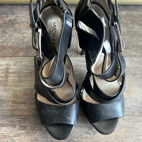 Michael Kors Black Strappy Heels - Picture 7 of 10